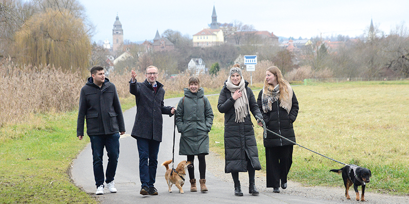 Foto Lukas Sennhenn mit Freunden