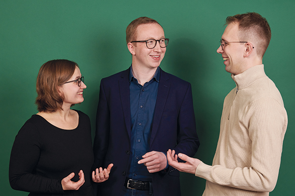 Lukas Sennhenn mit Freunden